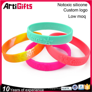 personalized souvenir high quality embossed silicone band